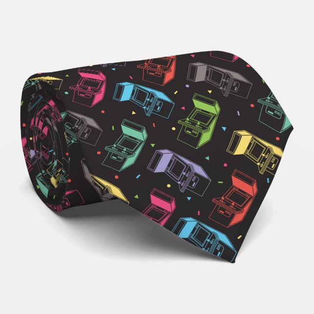 Arcade Gamer Tie (Rolled)