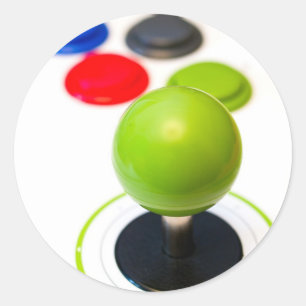 Arcade Joystick Classic Round Sticker