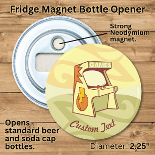 Arcade machine bottle opener