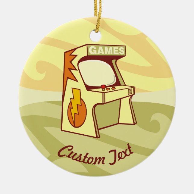 Arcade machine ceramic ornament (Front)