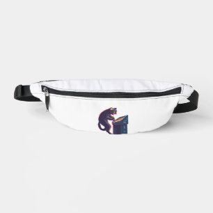 Arcade Meowster � Nostalgic Gamer Cat Bum Bags