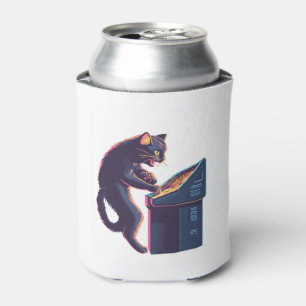 Arcade Meowster � Nostalgic Gamer Cat Can Cooler