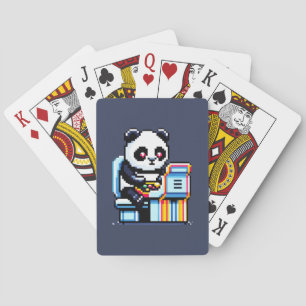 Arcade Panda Gamer Playing Cards