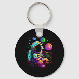 Arcade Planets Universe Gaming Astronaut Key Ring