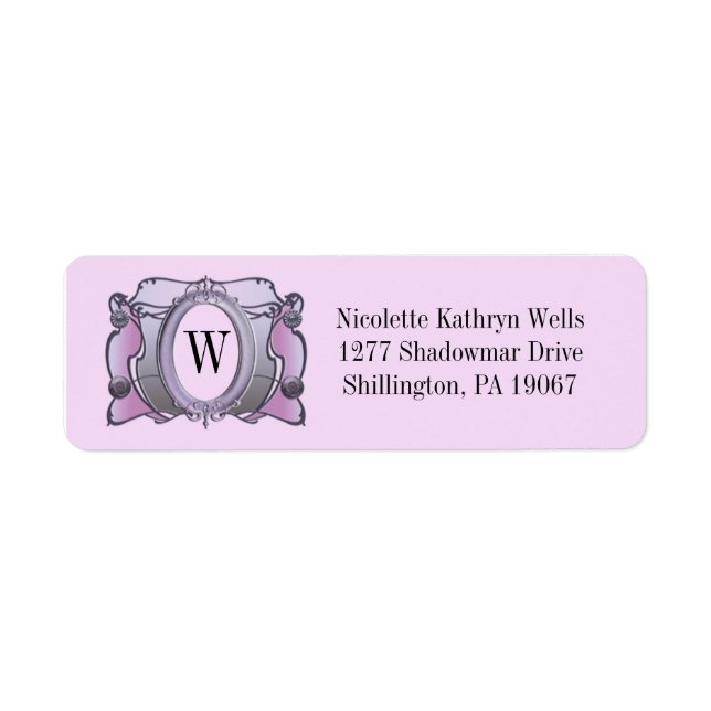 Arcade - Pretty Plum - Address Labels (Front)