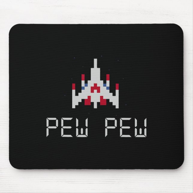 Arcade Retro Video Game Ship 1  Mouse Mat (Front)