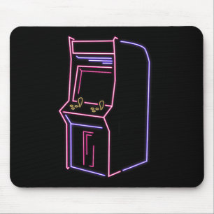 Arcade Video Gamer Game Machine Vintage 80s 90s Re Mouse Mat
