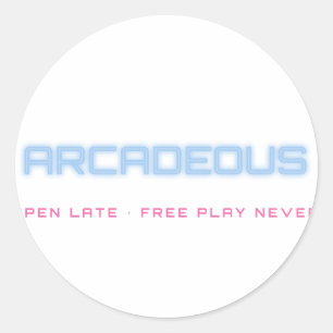 Arcadeous Neon Sign Sticker