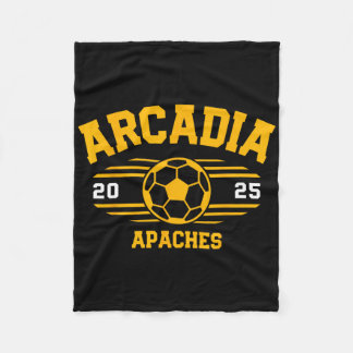 Arcadia Apaches Soccer Byll 2025  Fleece Blanket
