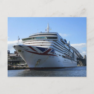 Arcadia Docked at Circular Quay Postcard