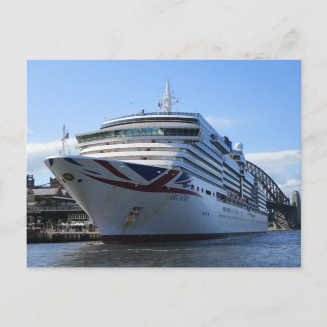 Arcadia Docked at Circular Quay Postcard (Front)