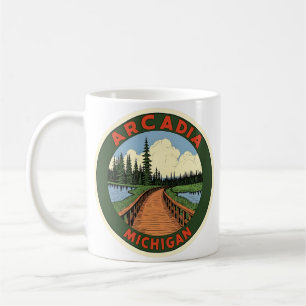 Arcadia Michigan Vintage  Coffee Mug