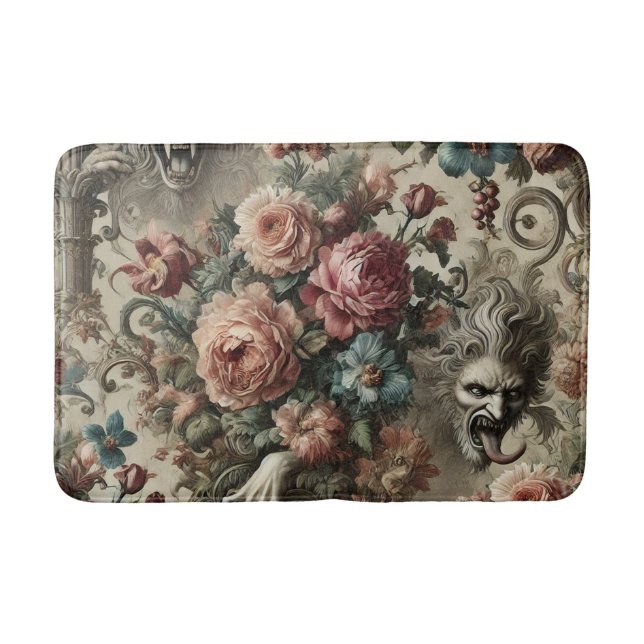 🩸 Arcane Altars – Gothic Victorian Bath Mat (Front)