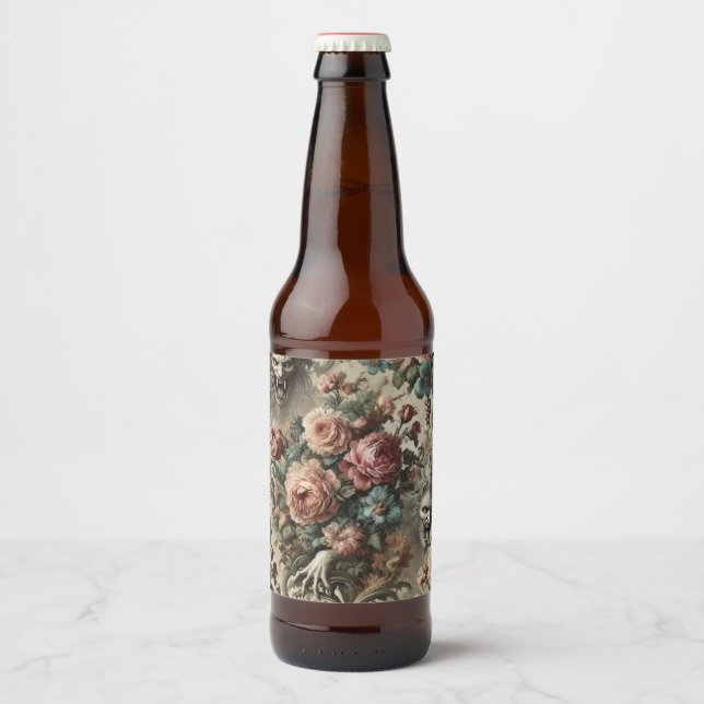 🩸 Arcane Altars – Gothic Victorian Beer Bottle Label (Front)