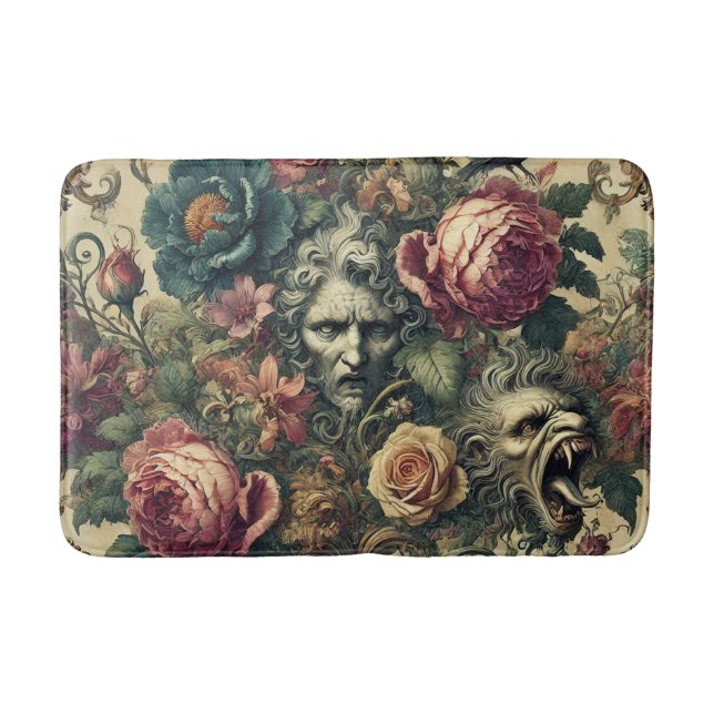 Arcane Atelier – Gothic Victorian Bath Mat (Front)