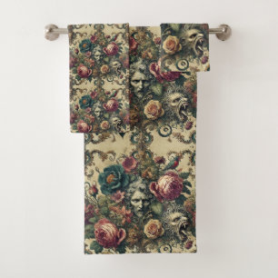 Arcane Atelier – Gothic Victorian Bath Towel Set