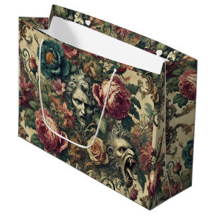 Arcane Atelier Signature – Gothic Floral  Large Gift Bag
