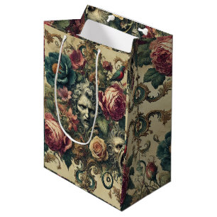 Arcane Atelier Signature – Gothic Floral  Medium Gift Bag