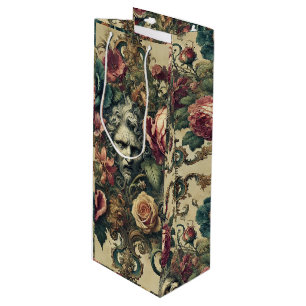 Arcane Atelier Signature – Gothic Floral Wine Gift Bag