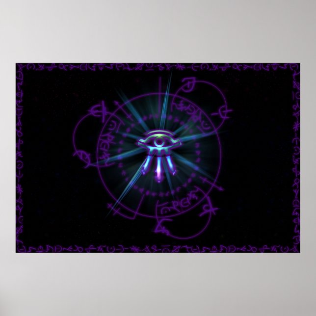Arcane Circle Purple Poster (Front)