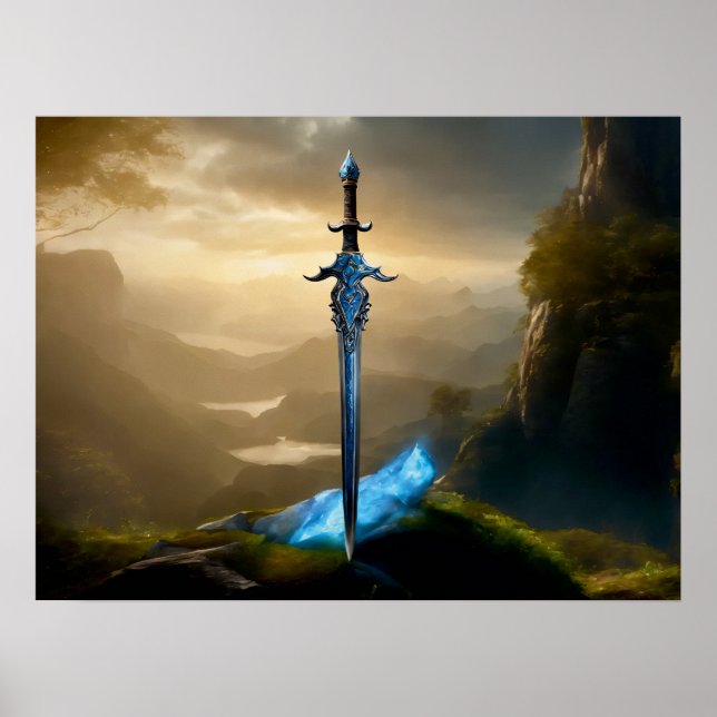 Arcane Edge: Enchanted Sword Poster (Front)