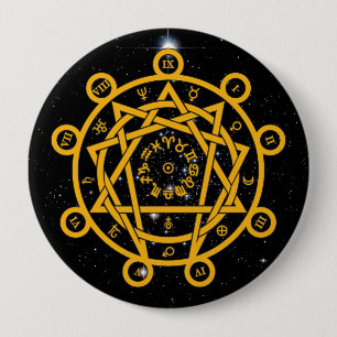 Arcane Enneagram 10 Cm Round Badge