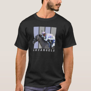 Arcangelo Horse Horse Racing Santa Anita Del Mar S T-Shirt