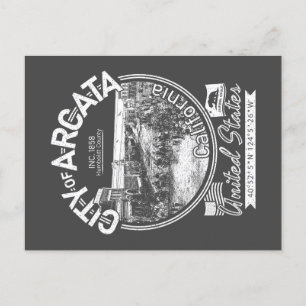 ARCATA CALIFORNIA - ARCATA PLAZA VINTAGE POSTCARD