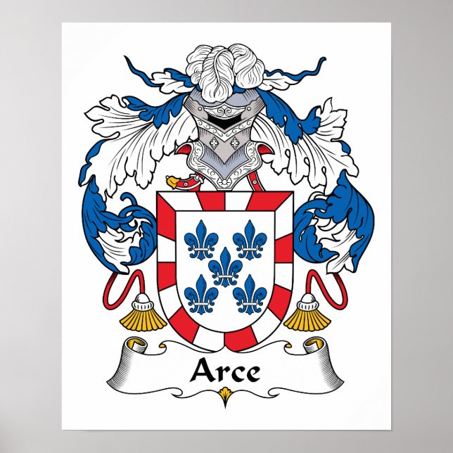Arce Family Crest Poster (Front)