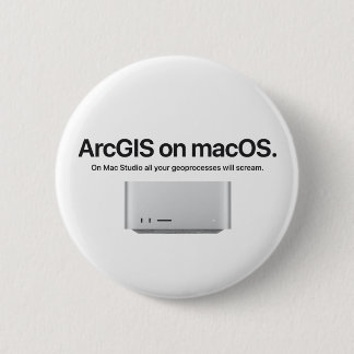 ArcGIS on macOS 6 Cm Round Badge