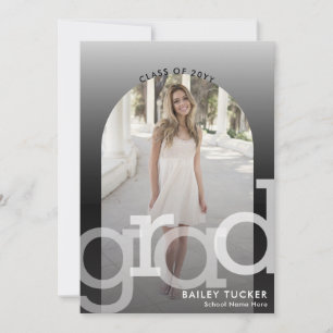 Arch 2-Photo Ombre Graduation Announcement