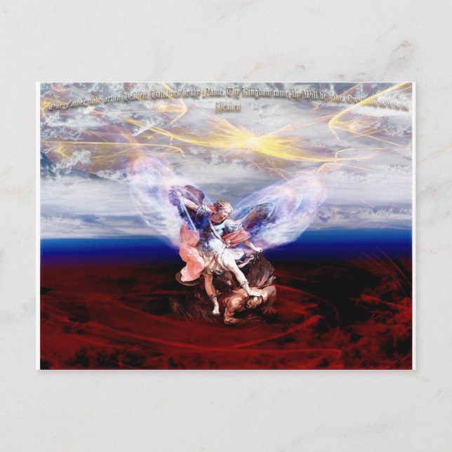 Arch Angel Michael Conquers Postcard (Front)