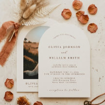 Arch Boho Minimalist Photo Wedding