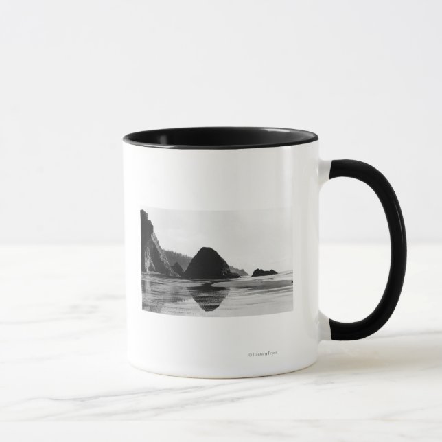 Arch Cape near Cannon Beach, Oregon Photograph Mug (Right)