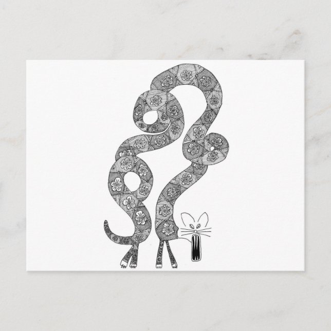 arch cat postcard (Front)