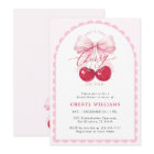 Arch Cherry On Top Bridal Shower Invitation
