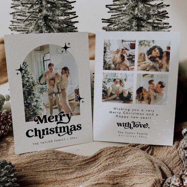 Arch Christmas Card, Retro Modern Holiday Card (Creator Uploaded)
