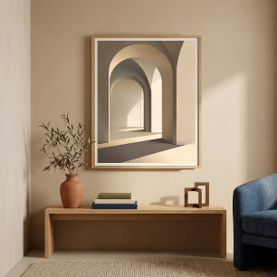 Arch Corridor Wall Art for Living Room Decor