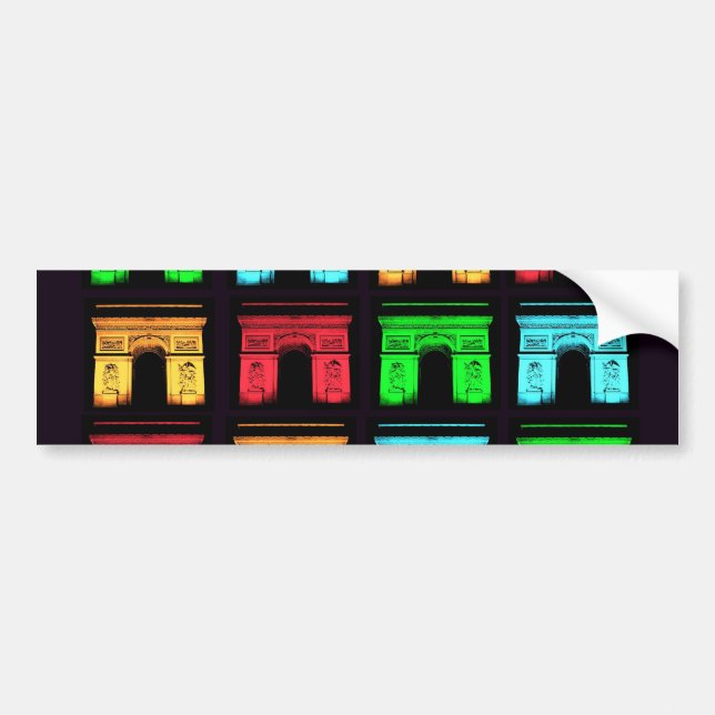 Arch De Triumph Collage, Arch De Triumph Collage Bumper Sticker (Front)