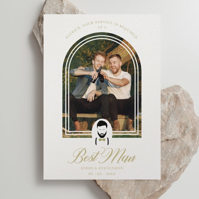 Arch Effect Best Man Funny Wedding Simple Proposal (Creator Uploaded)