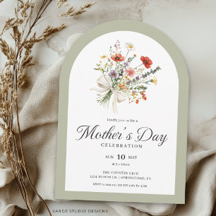 Arch Floral Bouquet Mother’s Day Invitation