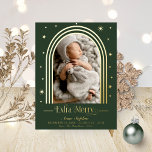 Arch Frame Birth Announcement  Foil Postcard<br><div class="desc">Retro-inspired,  arch-themed Christmas postcard. Easy to personalise with your details. PLEASE NOTE: For assistance on orders,  shipping,  product information,  etc.,  contact Zazzle Customer Care directly.</div>