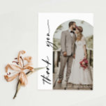 Arch Frame Wedding Photo Thank You Card<br><div class="desc">Minimalist and modern wedding thank you card. Text and messages can be edited on the back of the card. For more advanced customisation of this design,  e.g. changing layout,  font or text size please click the "CUSTOMIZE" button above. Please contact me for any questions!</div>