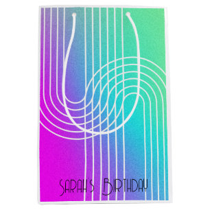 Arch Line Art – Minimalist Geometric Design – Mcm Medium Gift Bag