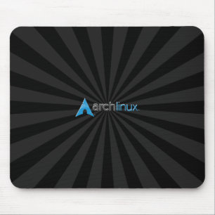 Arch Linux cool Black Starburst Mouse Mat