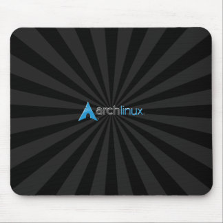 Arch Linux cool Black Starburst Mouse Mat