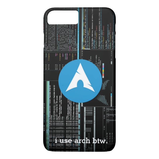 Arch Linux Disc Logo - Liquid Carbon Dark Case-Mate iPhone Case (Back)