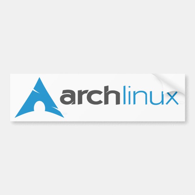 Arch Linux Logo Bumper Sticker (Front)