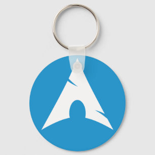 Arch Linux Logo Button Key Ring