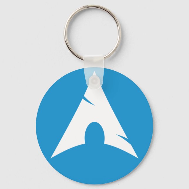 Arch Linux Logo Button Key Ring (Front)
